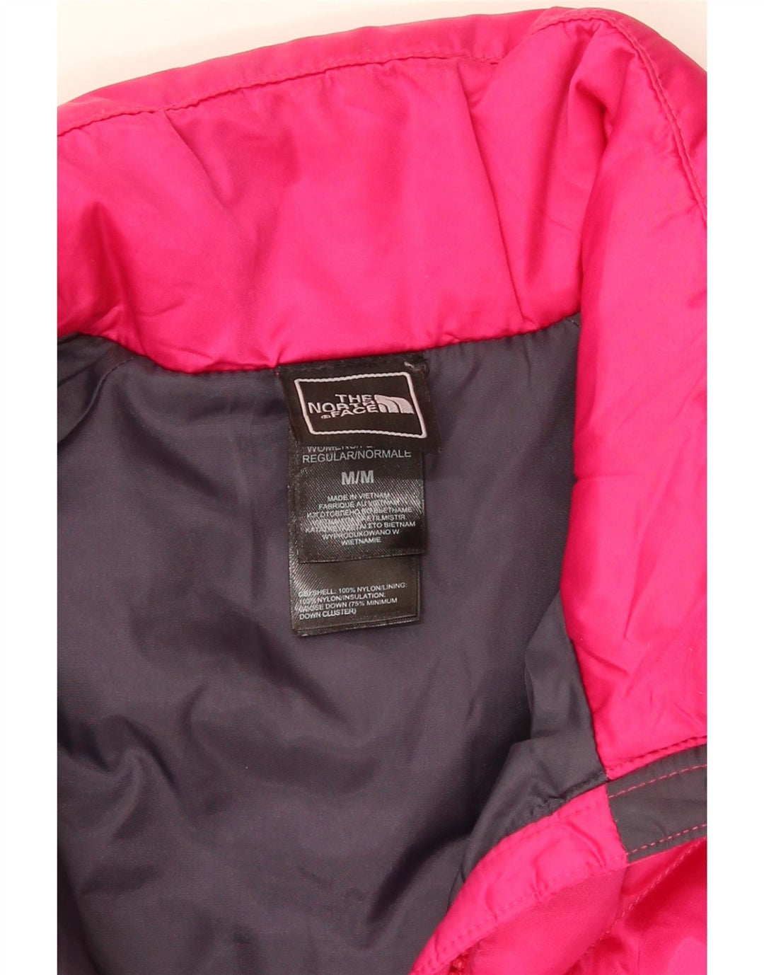 The North Face Womens Padded Jacket UK 14 Medium Pink Nylon