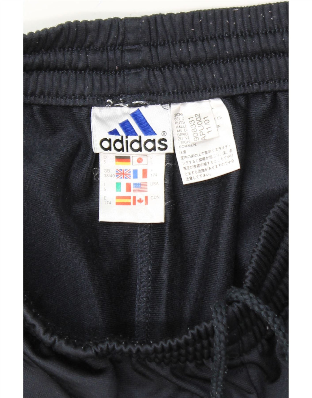 ADIDAS Mens Tracksuit Trousers XL  Navy Blue Polyester Vintage Adidas and Second-Hand Adidas from Messina Hembry 