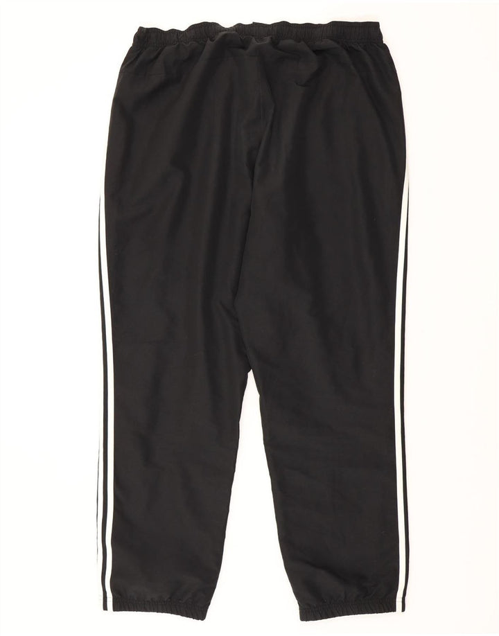 ADIDAS Mens Tracksuit Trousers Joggers 2XL  Black Polyester