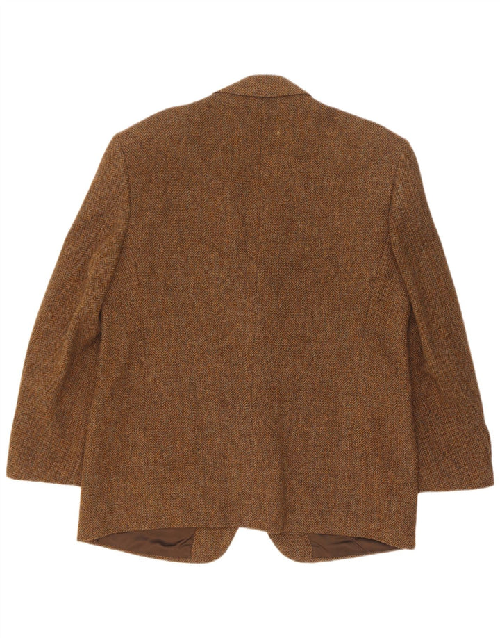 Ing Loro Piona & Co. Mens Blazer Jacket IT 54 2XL Brown Herringbone