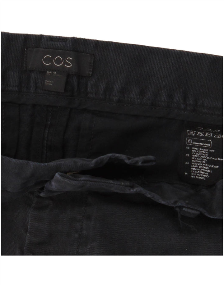 COS Mens Slim Chino Trousers EU 48 Medium W30 L31 Navy Blue Cotton
