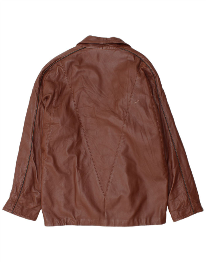 Lavorazione Artigiana Womens Oversized Jacket IT 48 XL Brown