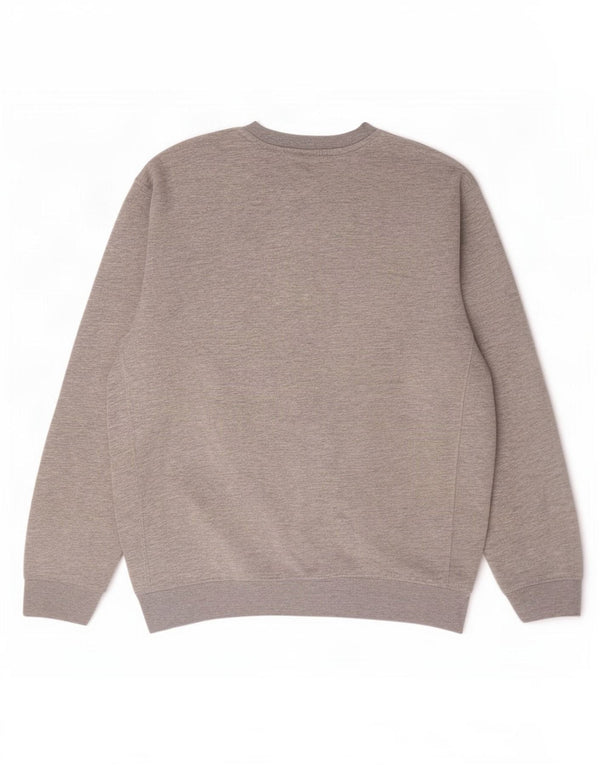 Nike Mens Sweatshirt Jumper Large Grey Flecked Polyester