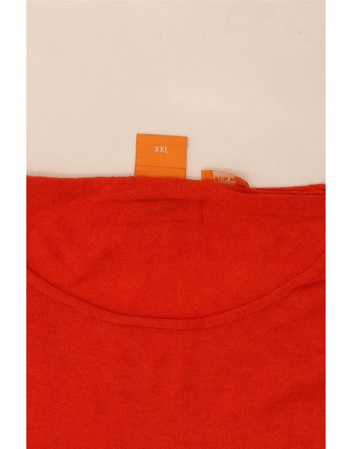 Hugo Boss Mens Crew Neck Jumper Sweater 2XL Red