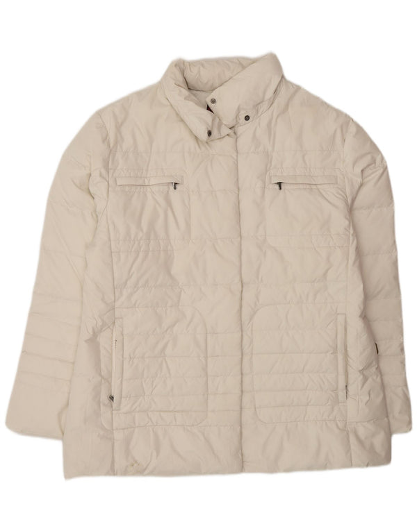 Invicta Womens Padded Jacket UK 18 XL Off White Polyester