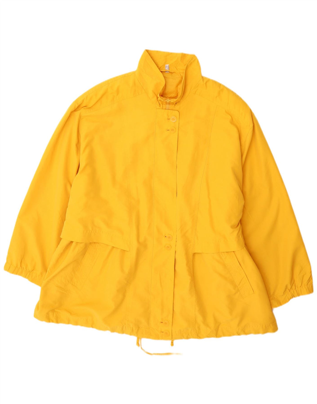 Chicc Womens Windbreaker Jacket UK 26 5XL Yellow Polyester