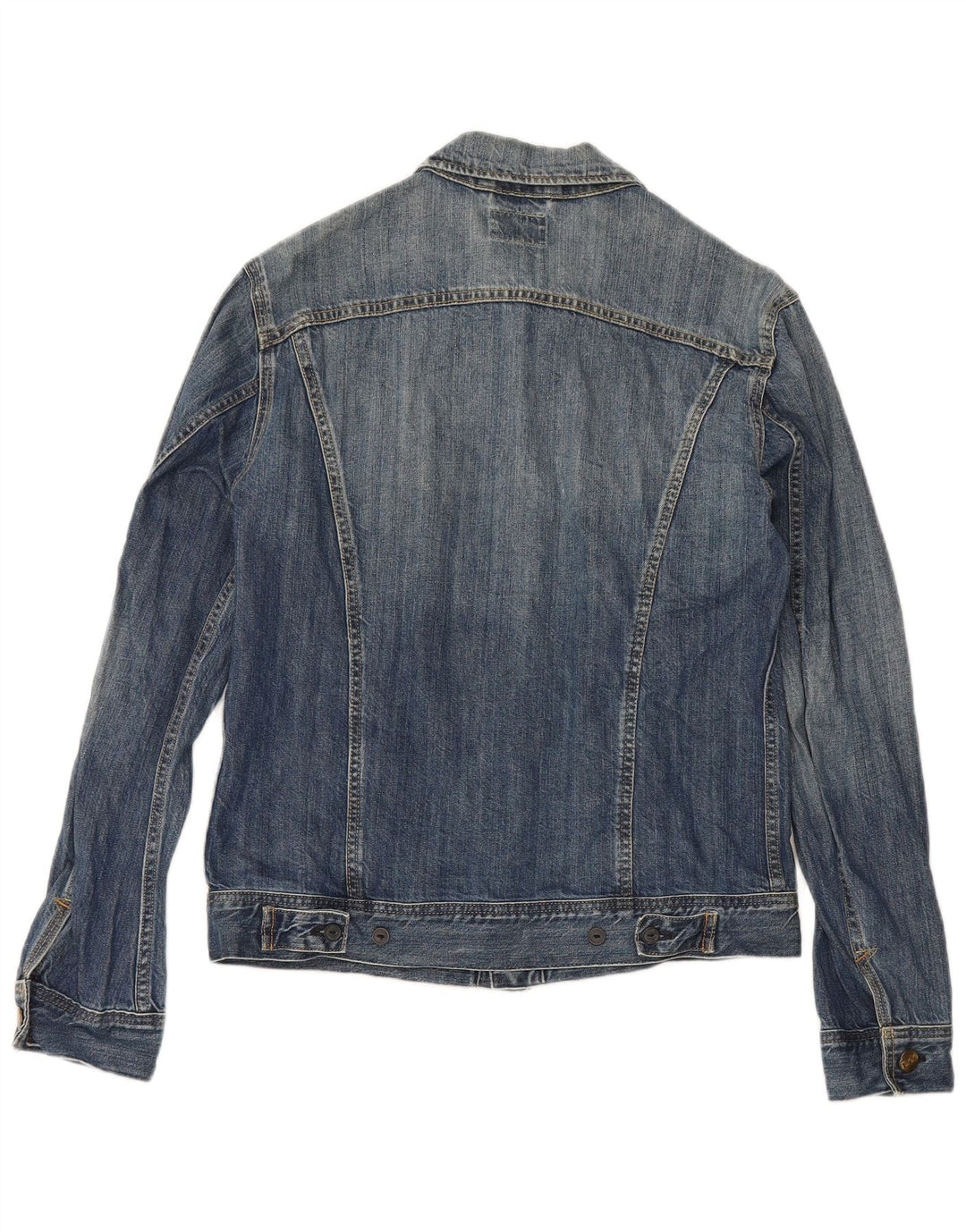 Lee Womens Denim Jacket UK 16 Large Blue Cotton