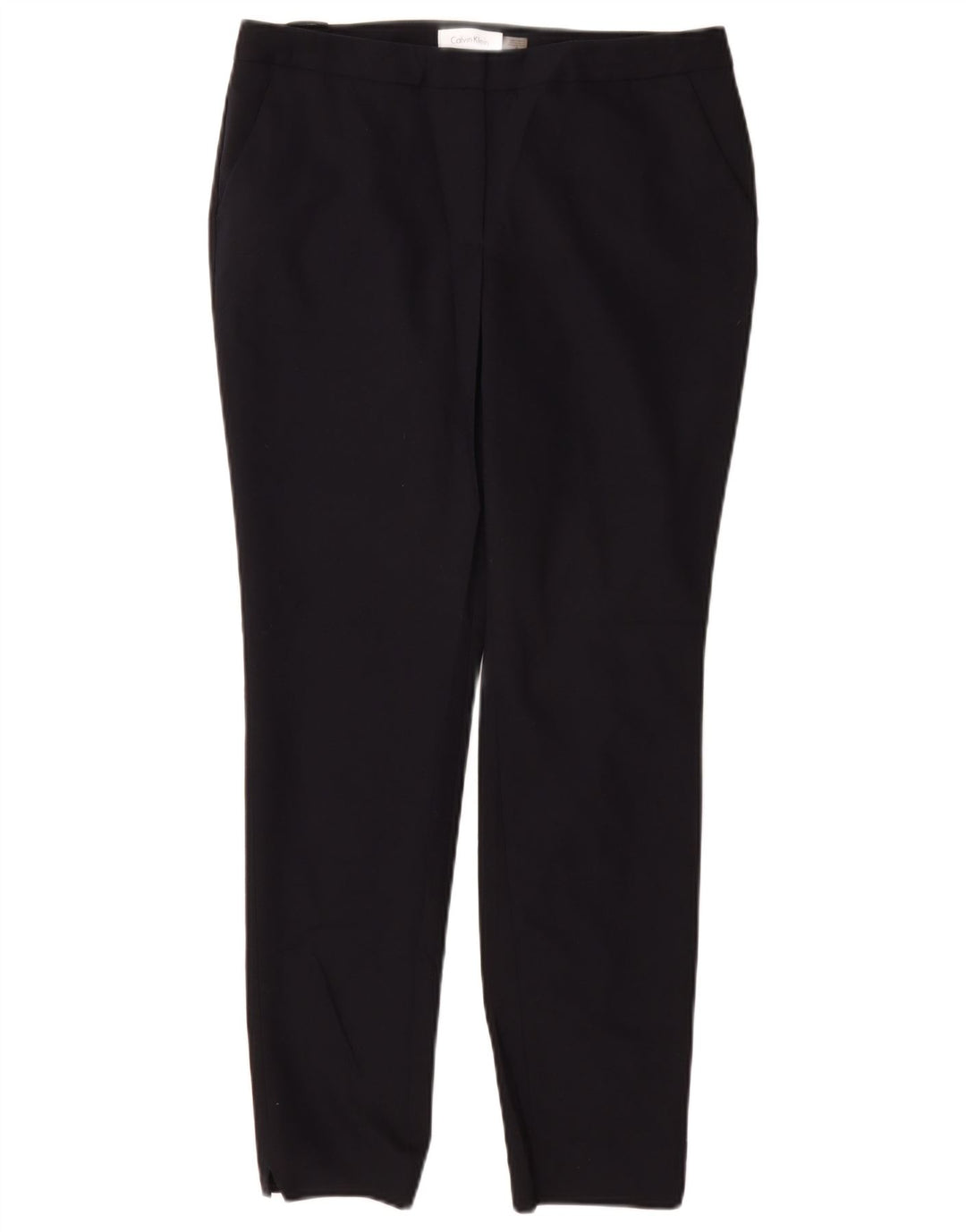 CALVIN KLEIN Womens Slim Chino Trousers US 6 Medium W28 L28 Navy Blue