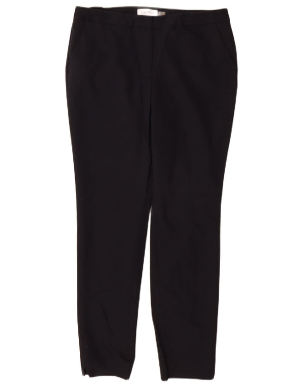 CALVIN KLEIN Womens Slim Chino Trousers US 6 Medium W28 L28 Navy Blue