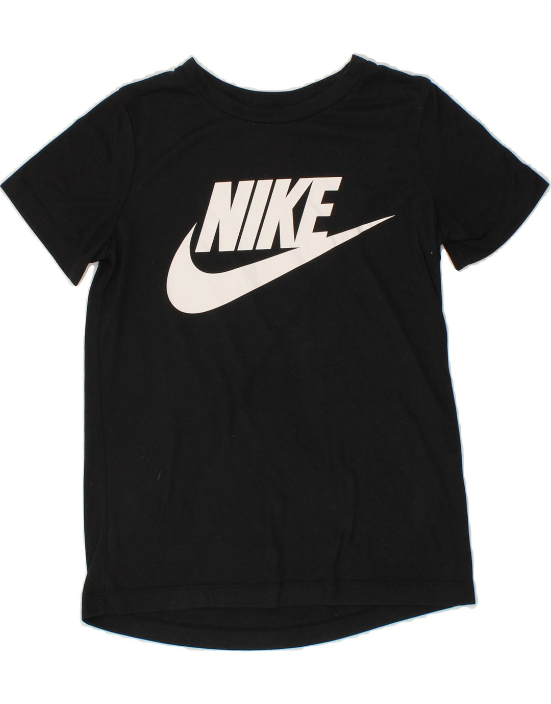 NIKE Womens Loose Fit Graphic T-Shirt Top UK 6 XS Black Polyester Vintage Nike and Second-Hand Nike from Messina Hembry 