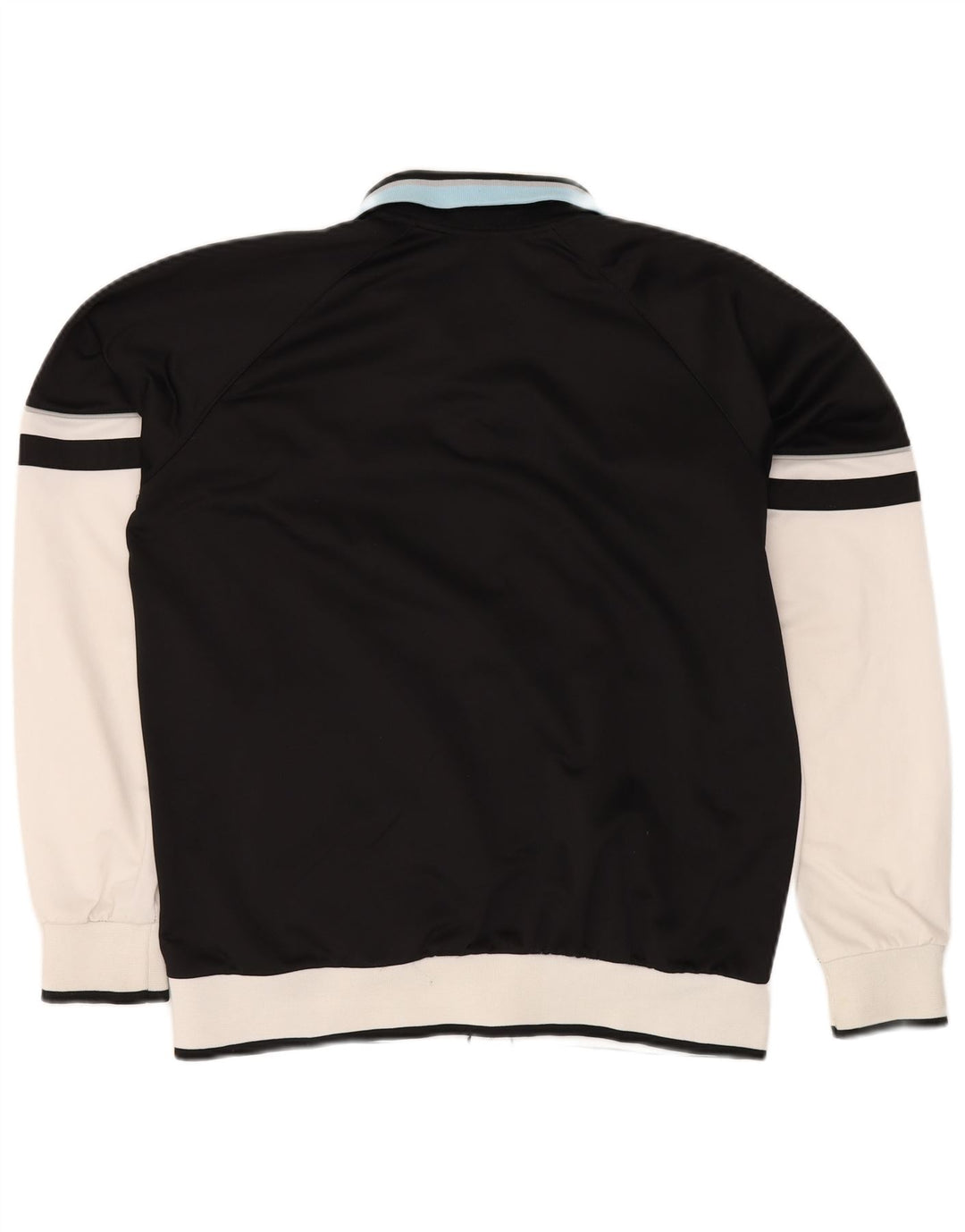 ASICS Mens Tracksuit Top Jacket Large White Colourblock Polyester