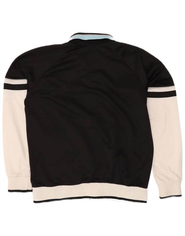 ASICS Mens Tracksuit Top Jacket Large White Colourblock Polyester