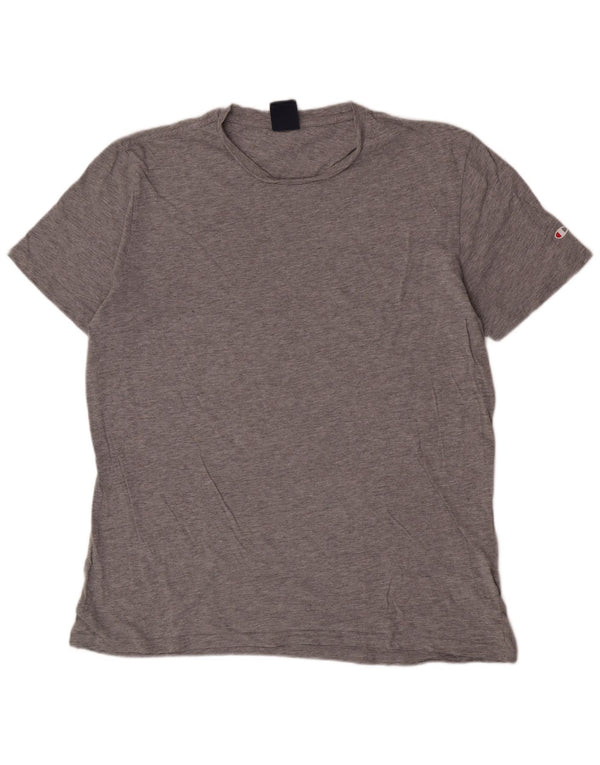 Champion Mens Slim Fit T-Shirt Top 2XL Grey Cotton