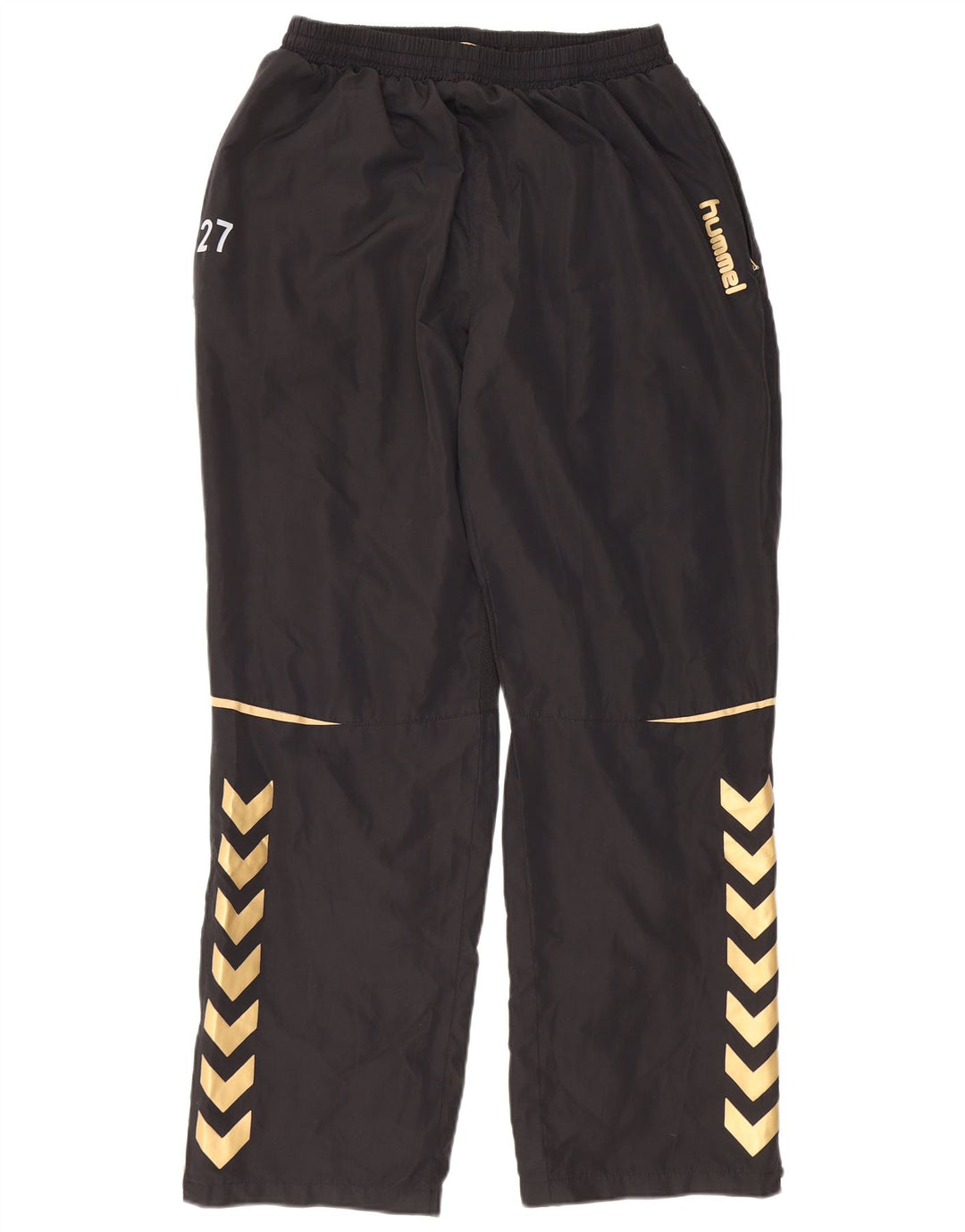 HUMMEL Mens Graphic Tracksuit Trousers Large  Black Polyester