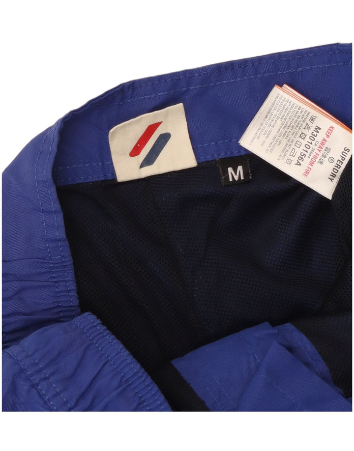 Superdry Mens Graphic Swimming Shorts Medium Blue Polyester