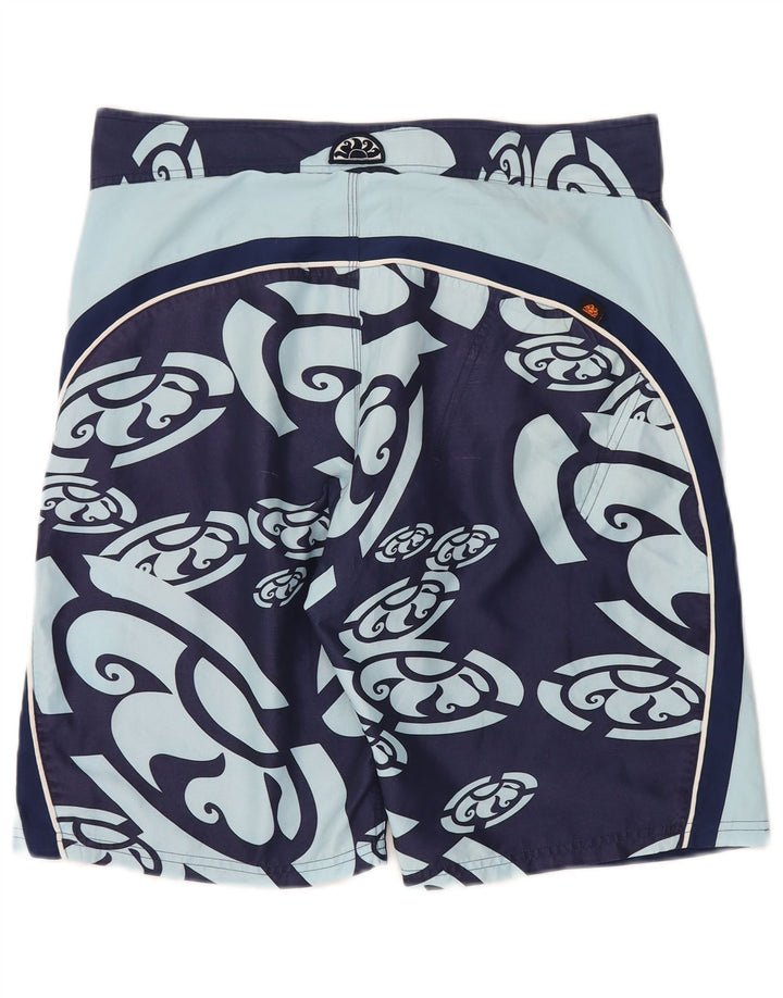 Sundek Mens Swimming Shorts Large  Navy Blue Colourblock Polyester