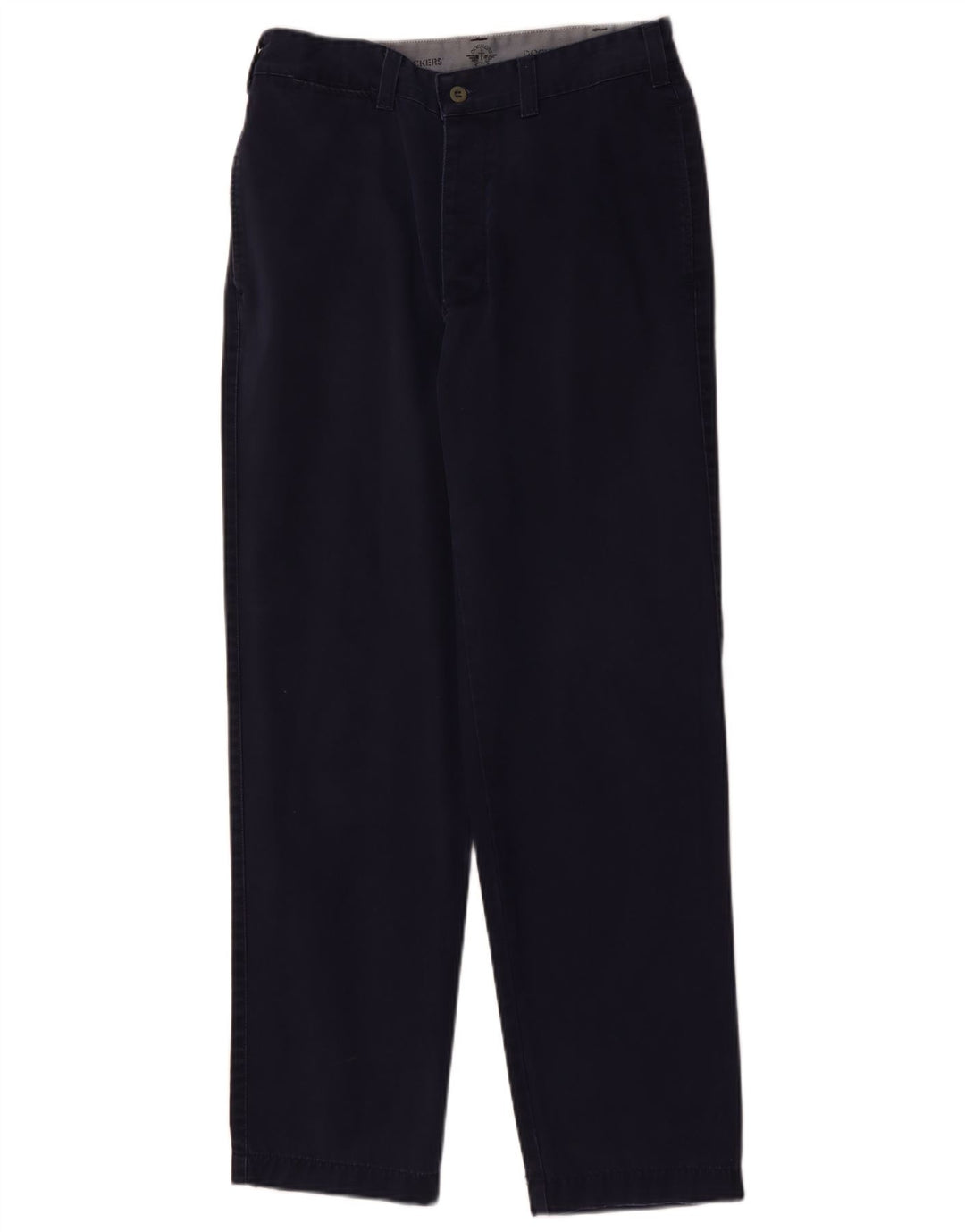 DOCKERS Mens Straight Chino Trousers W31 L32  Navy Blue Cotton