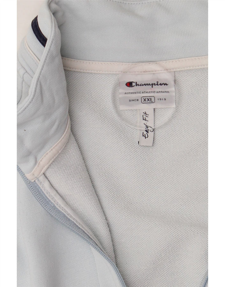 Champion Womens Tracksuit Top Jacket UK 20 2XL Blue Colourblock