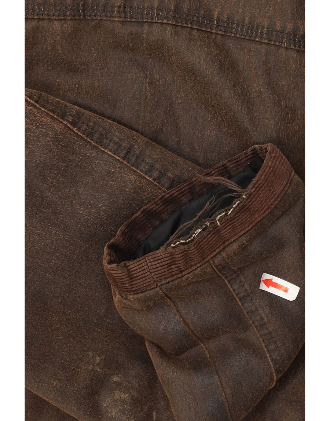 WHITE STUFF Mens Waxed Cotton Jacket UK 40 Large Brown Cotton