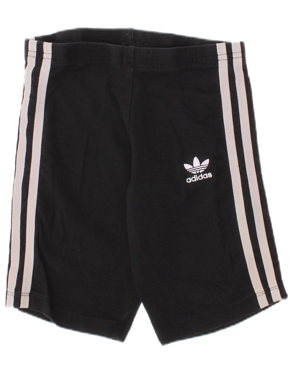 Adidas Girls Shorts 7-8 Years Black Cotton Sports