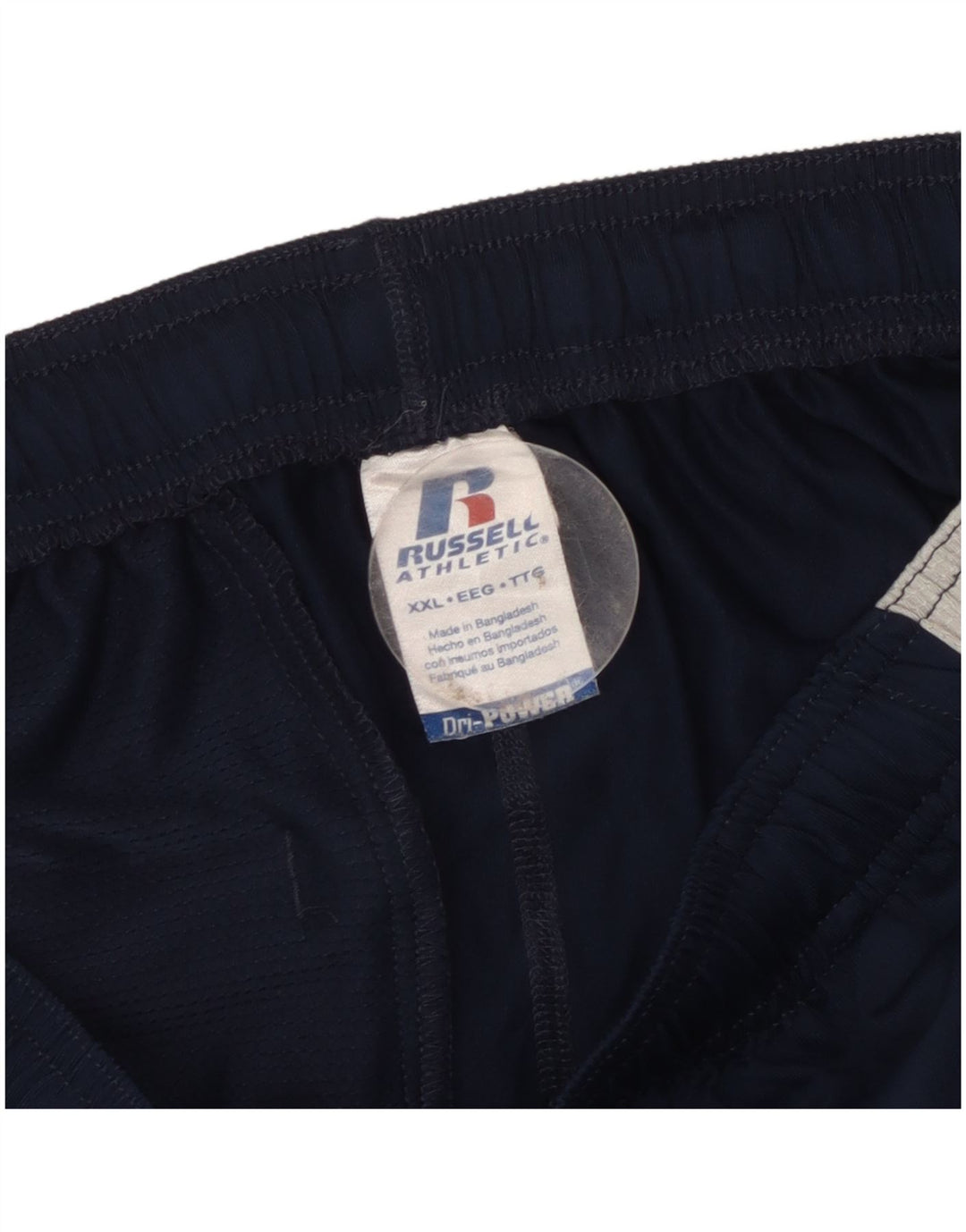 Russell Athletic Mens Sport Shorts 2XL  Navy Blue Colourblock Polyester
