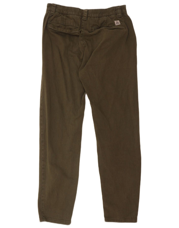 Zara Mens Tapered Chino Trousers EU 38 Small W30 L29 Khaki Cotton
