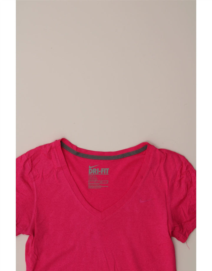 NIKE Womens T-Shirt Top UK 6 XS Pink Polyester Vintage Nike and Second-Hand Nike from Messina Hembry 