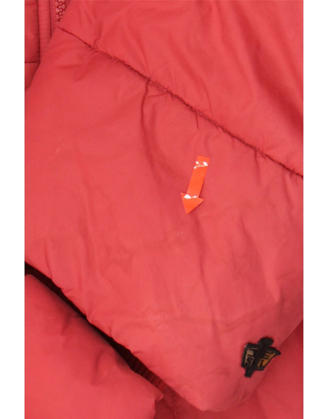 DIESEL Womens Hooded Padded Jacket UK 14 Medium Pink Nylon Vintage Diesel and Second-Hand Diesel from Messina Hembry 