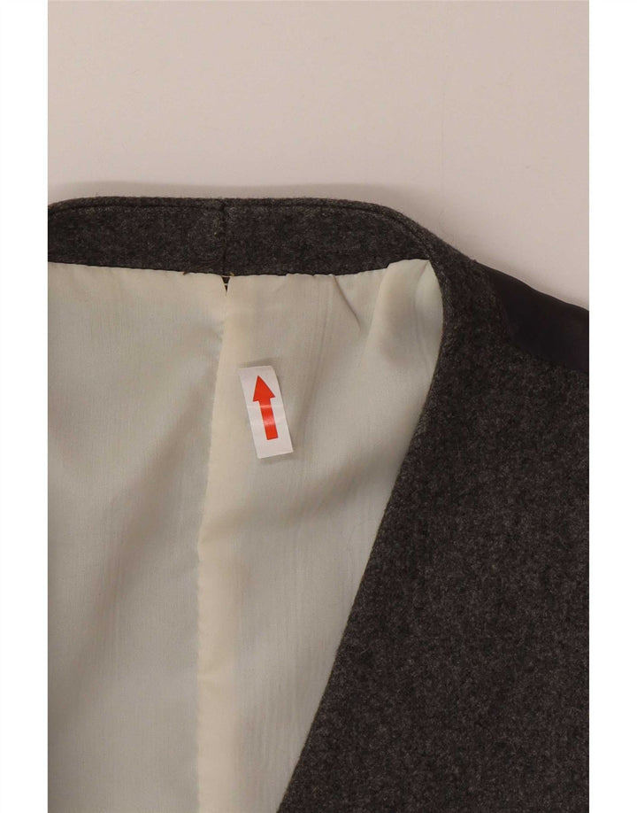 Vintage Mens Waistcoat Small Grey