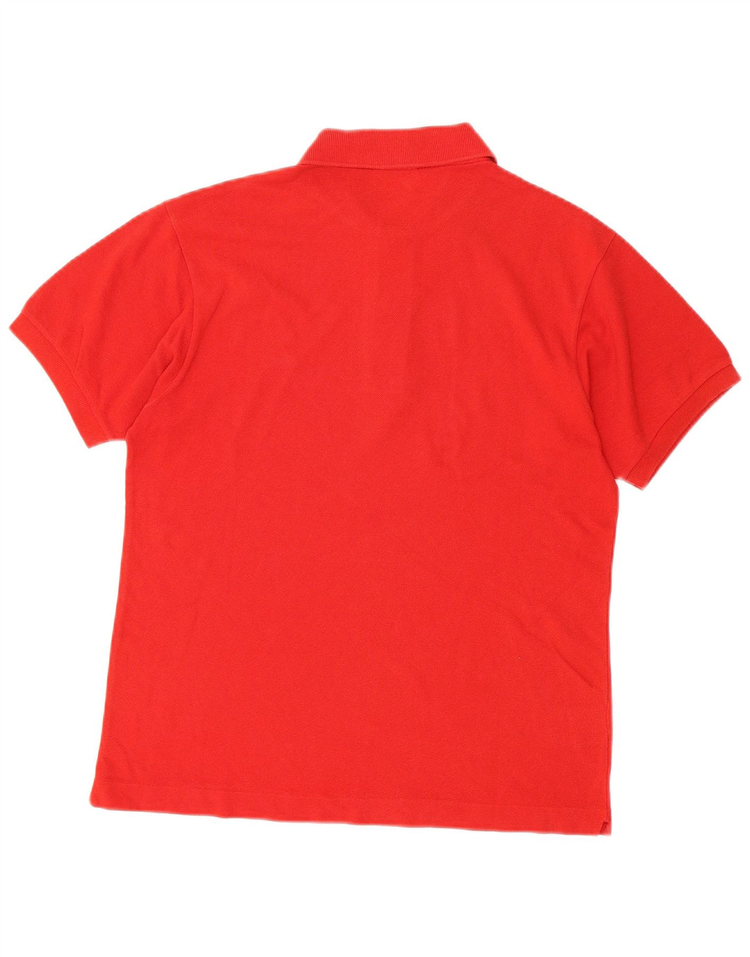 LACOSTE Mens Polo Shirt Size 3 Small Red Cotton
