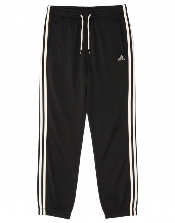 Adidas Boys Regular Fit Tracksuit Trousers 13-14 Years Black Sports