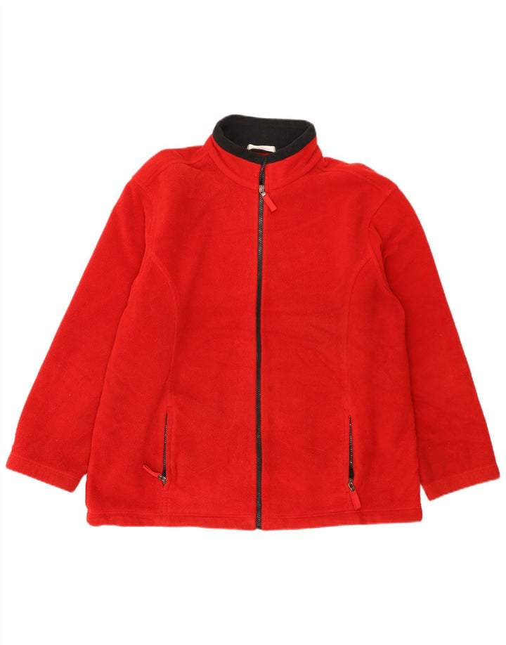Marks & Spencer Mens St. Michael Fleece Jacket UK 16 Large Red Polyester