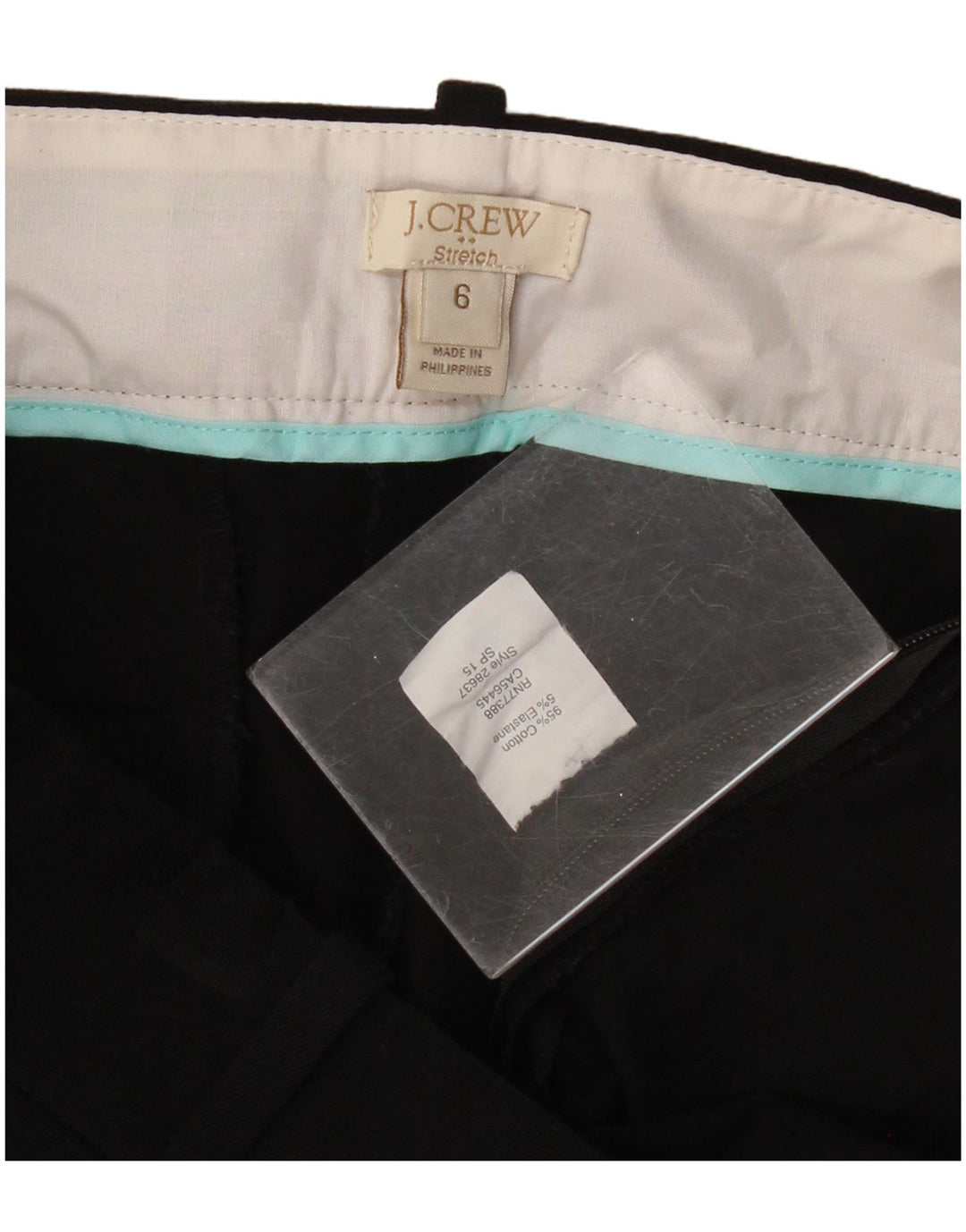 J. Crew Womens Cropped Trousers US 6 Medium W32 L25 Black Cotton