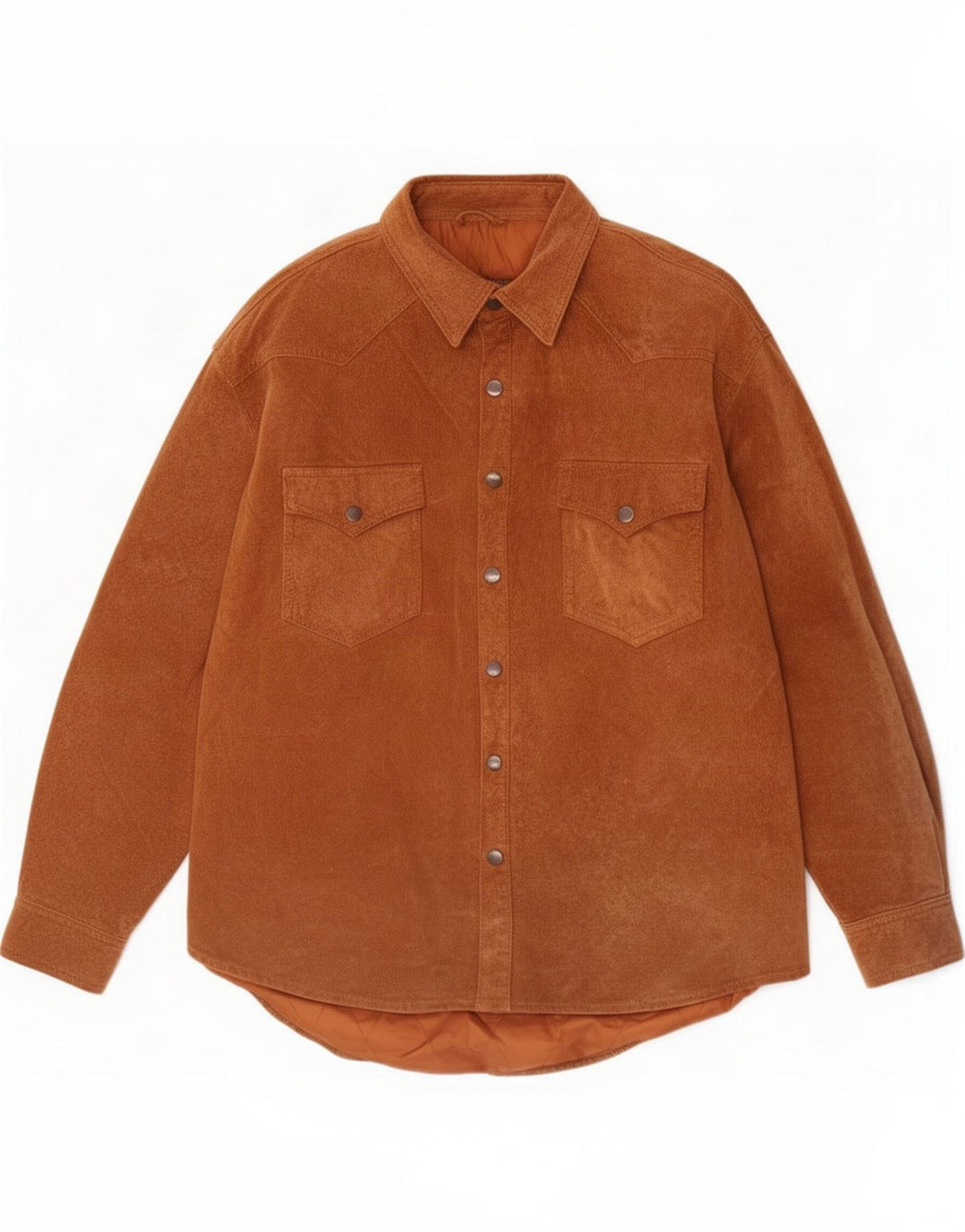 Censured Mens Suede Leather Jacket UK 36 Small Brown