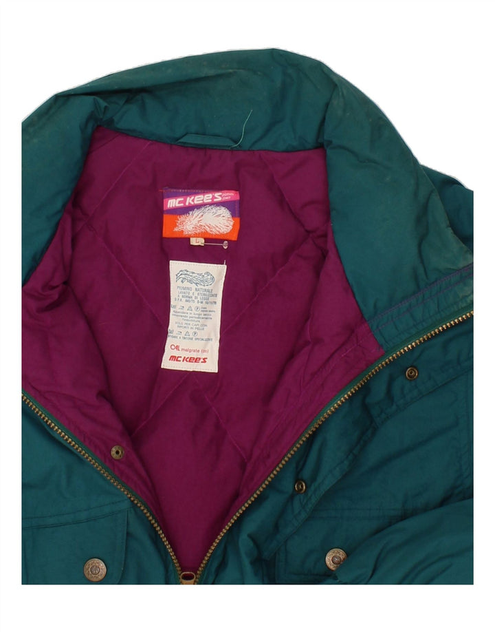 MC KEES Mens Padded Jacket UK 40 Large Green Polyester Vintage Mc Kees and Second-Hand Mc Kees from Messina Hembry 
