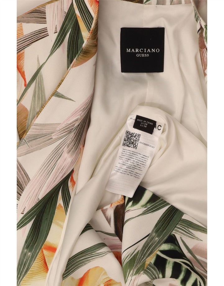GUESS BY MARCIANO Womens Blazer Jacket UK 6 XS Multicoloured Floral