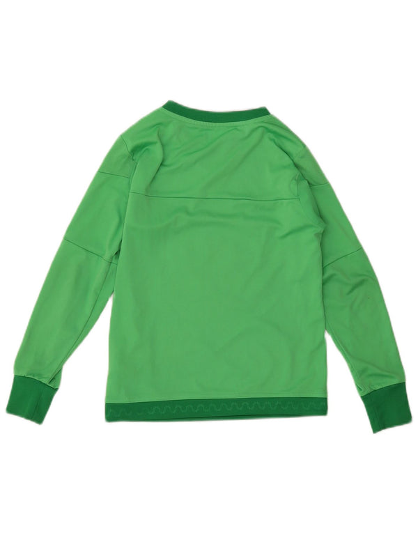 ADIDAS Boys Manchester United Graphic Top Long Sleeve 9-10 Years Green