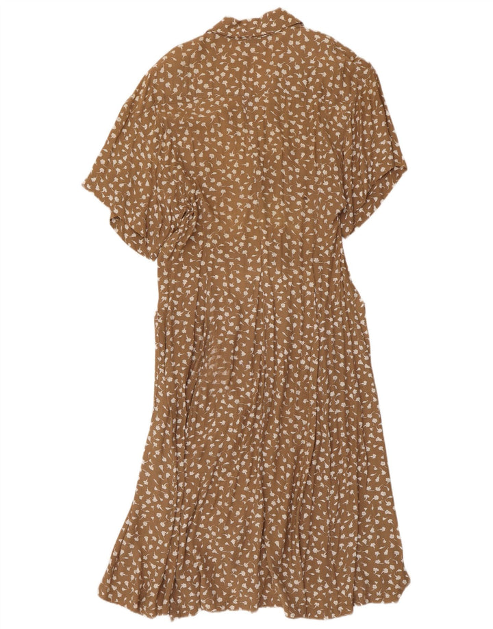 LUISA SPAGNOLI Womens Maxi Dress IT 44 Medium Brown Floral