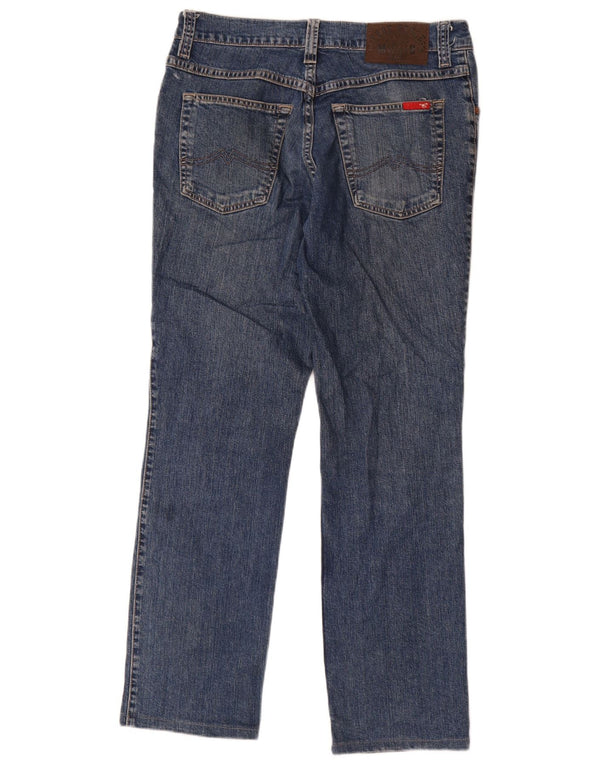 Mustang Mens Tramper Straight Jeans W34 L29 Blue Cotton