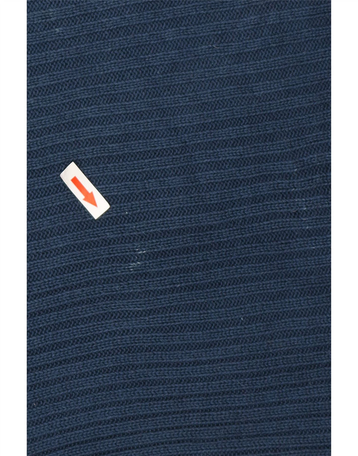 CALVIN KLEIN JEANS Mens Graphic Crew Neck Jumper Sweater Large Blue