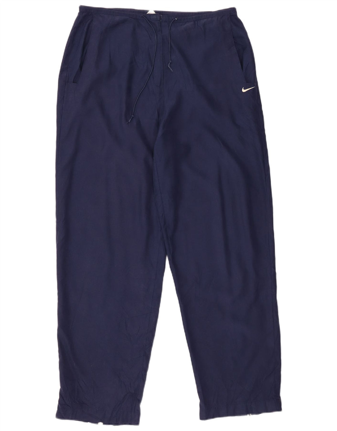 NIKE Womens Tapered Casual Trousers US 12/14 Large W32 L30 Navy Blue