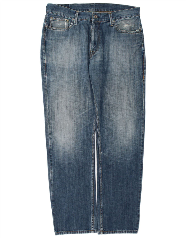 Casucci Mens Straight Jeans W38 L32 Blue Cotton