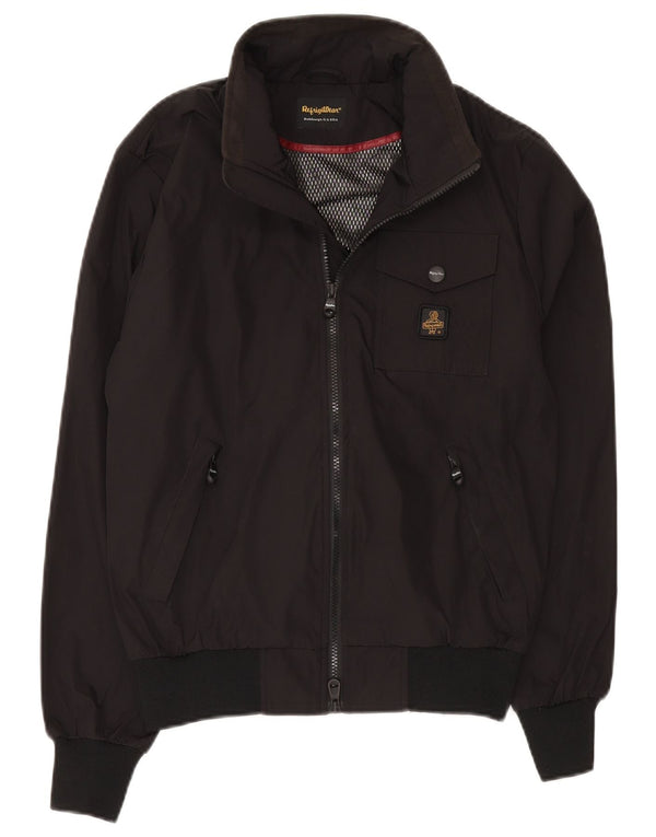 Refrigiwear Mens Bomber Jacket EU 46 Small Black Polyester