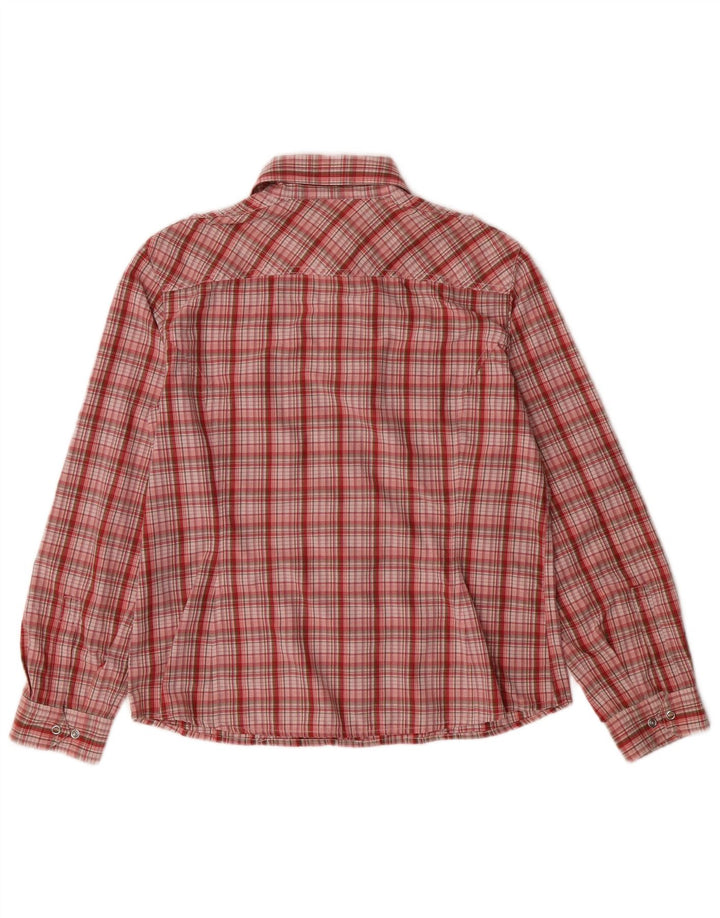 Schoffel Womens Slim Fit Shirt UK 14 Medium Red Check Polyamide