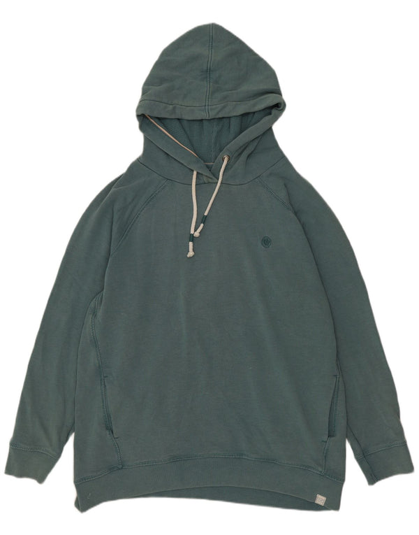 Fat Face Womens Hoodie Jumper UK 14 Medium Green Cotton