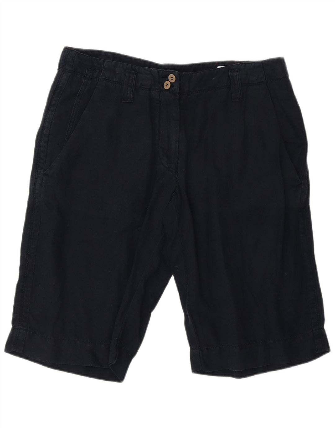 Murphy & Nye Mens Chino Shorts W33 Medium  Navy Blue Linen