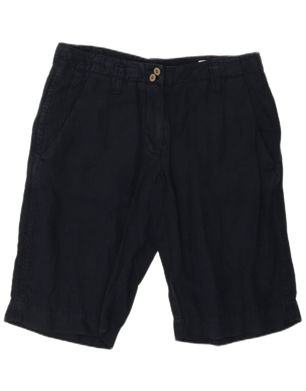 Murphy & Nye Mens Chino Shorts W33 Medium  Navy Blue Linen