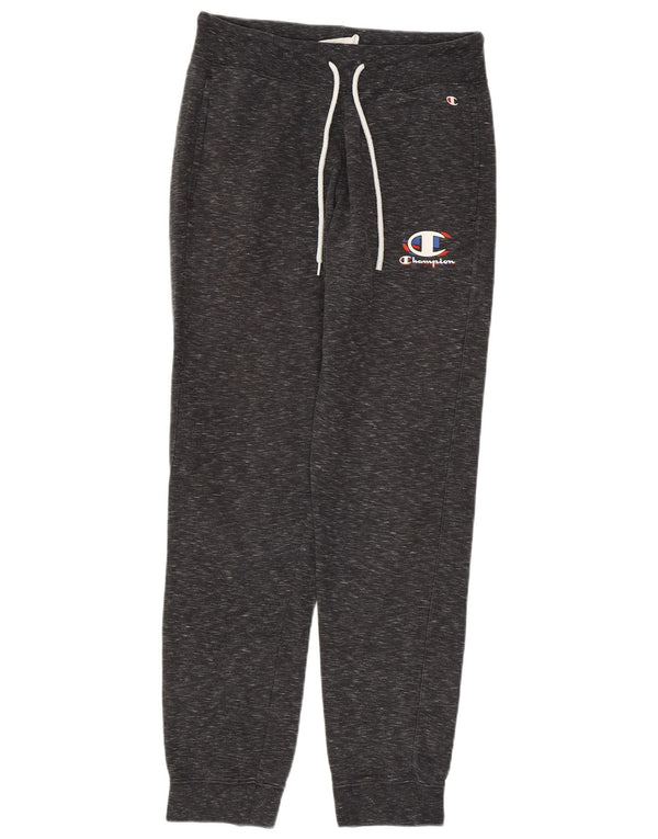 CHAMPION Mens Tracksuit Trousers Joggers Small  Grey Flecked Cotton
