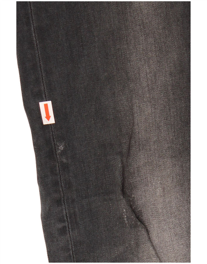 Superdry Womens Distressed Skinny Jeans W30 L32 Black Cotton