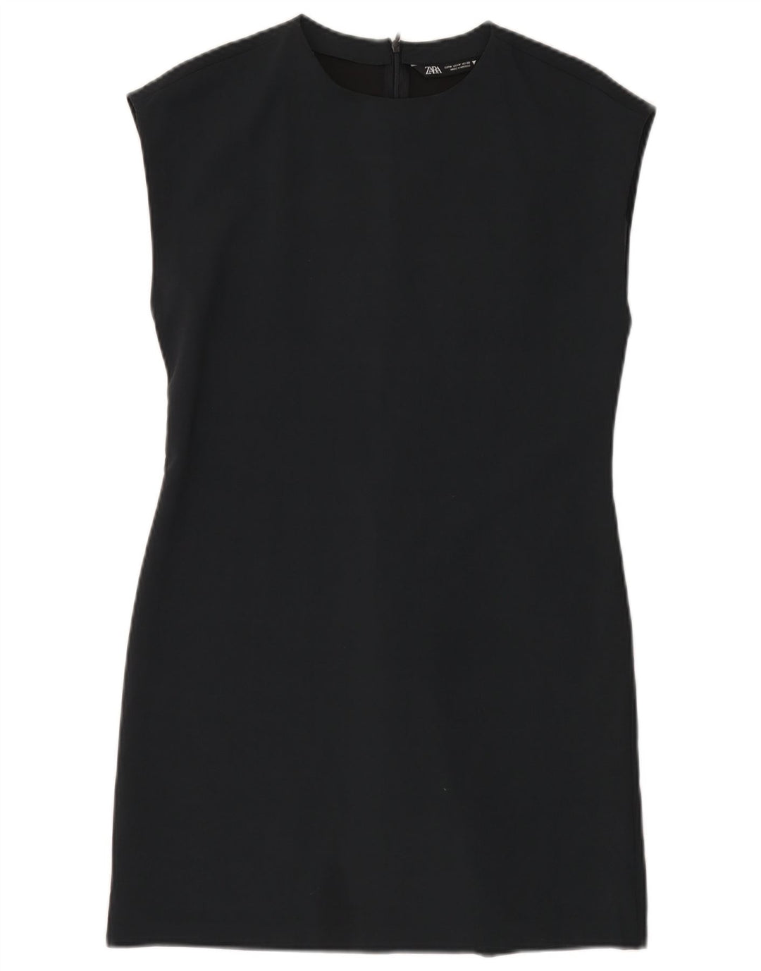 Zara Womens Sheath Dress UK 12 Medium Navy Blue Polyester